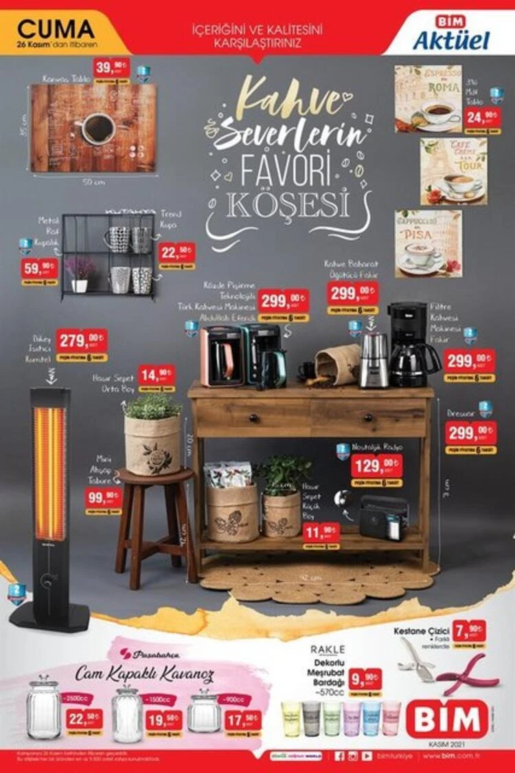 BİM aktüel katalog 26 Kasım Cuma 2021! BİM'de bugün hangi indirimli ürünler var?