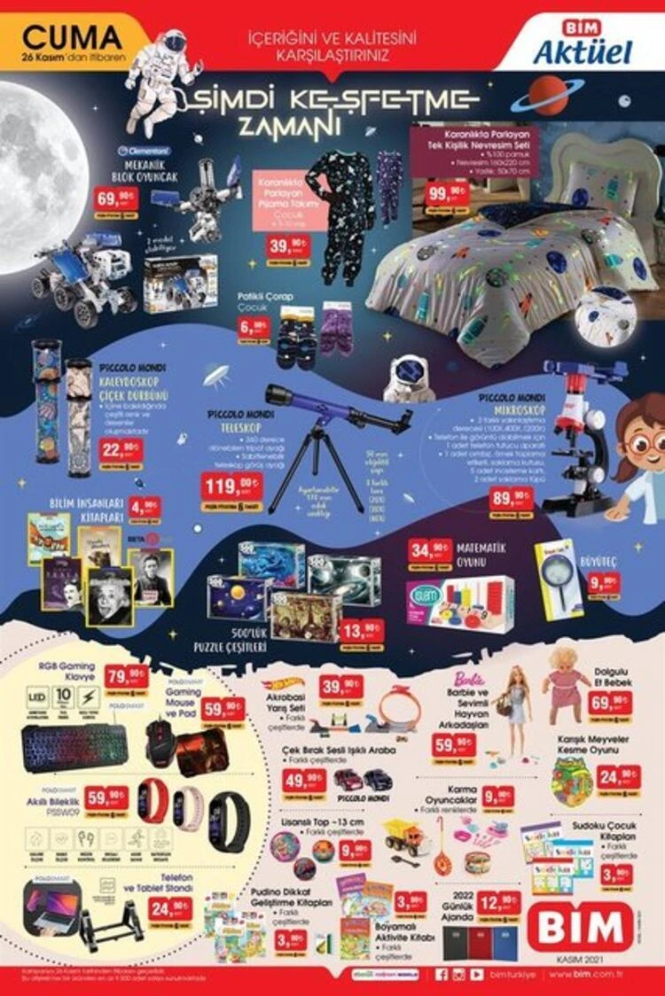 BİM aktüel katalog 26 Kasım Cuma 2021! BİM'de bugün hangi indirimli ürünler var?