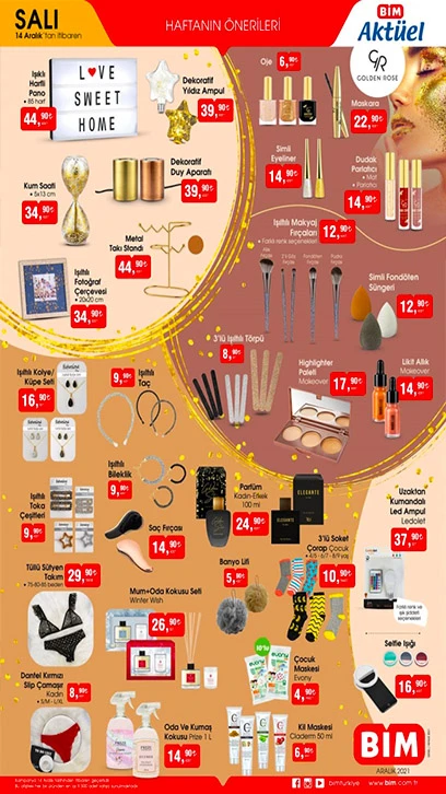 BİM 13 ARALIK 2021 AKTÜEL KATALOĞU