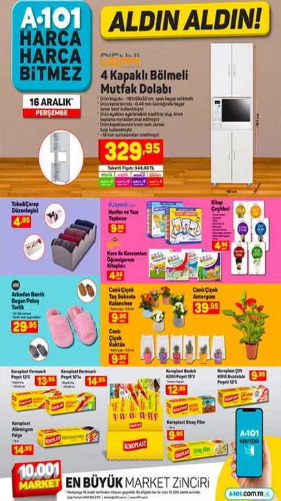 A101 16 Aralık 2021 Aktüel ürünler kataloğu yayımlandı! A101'de bu hafta neler var?