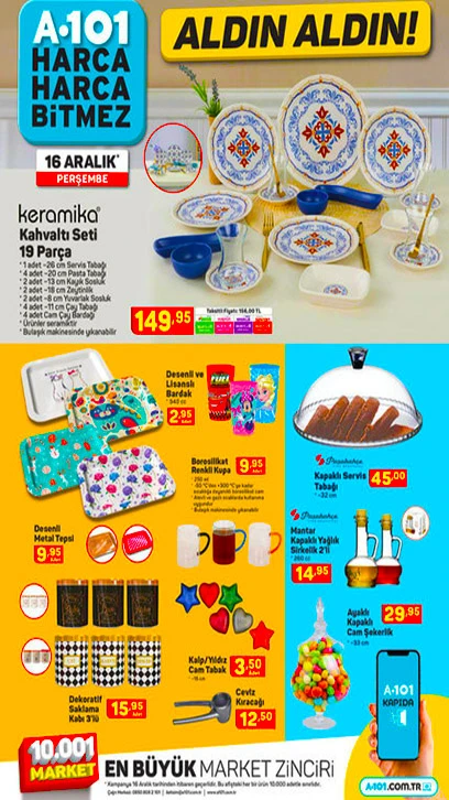 A101 16 Aralık 2021 Aktüel ürünler kataloğu yayımlandı! A101'de bu hafta neler var?