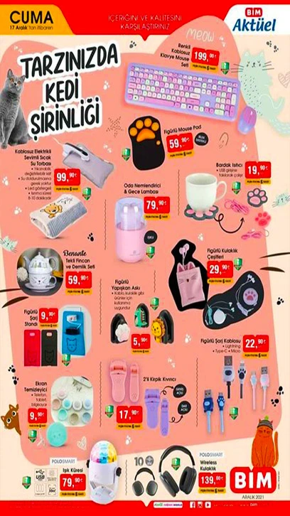 17 Aralık BİM aktüel ürünler kataloğu satışta! BİM'de bugün neler var? BİM kataloğu