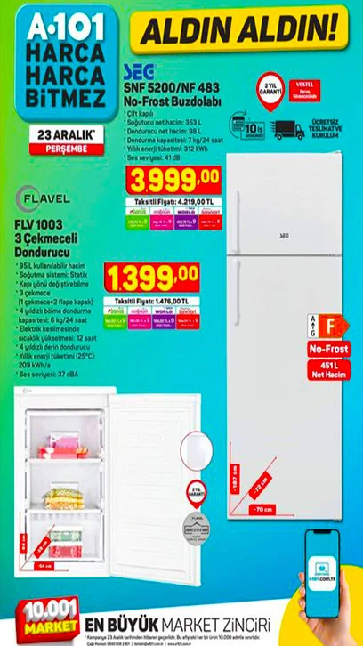 A101 23 Aralık Aktüel Ürünler Kataloğu! A101'de bu Perşembe neler var? 23 Aralık 2021 A101 indirimli ürünler