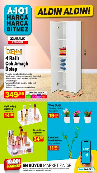 A101 23 Aralık Aktüel Ürünler Kataloğu! A101'de bu Perşembe neler var? 23 Aralık 2021 A101 indirimli ürünler