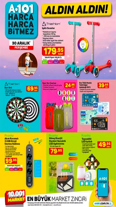 A101 30 Aralık 2021 aktüel ürünler kataloğunu yayımladı! İşte Yılbaşına özel A101 aktüel ürünlerde dev indirim!