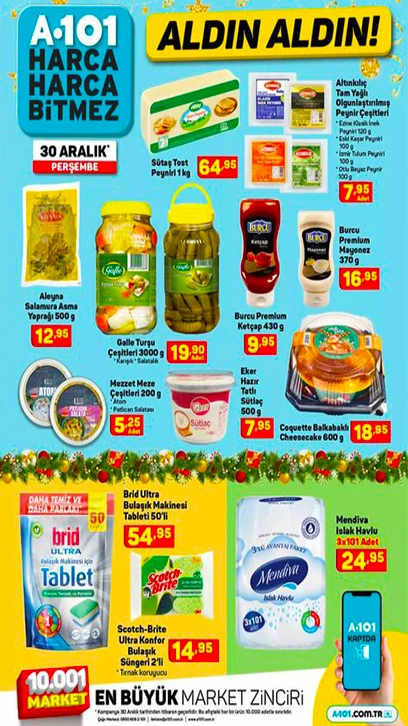 A101 30 Aralık 2021 aktüel ürünler kataloğunu yayımladı! İşte Yılbaşına özel A101 aktüel ürünlerde dev indirim!
