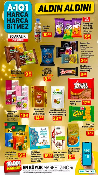 A101 30 Aralık 2021 aktüel ürünler kataloğunu yayımladı! İşte Yılbaşına özel A101 aktüel ürünlerde dev indirim!