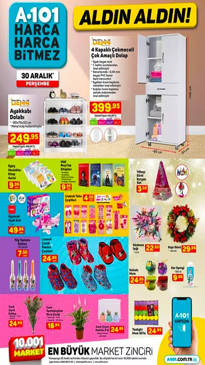 A101 30 Aralık 2021 aktüel ürünler kataloğunu yayımladı! İşte Yılbaşına özel A101 aktüel ürünlerde dev indirim!