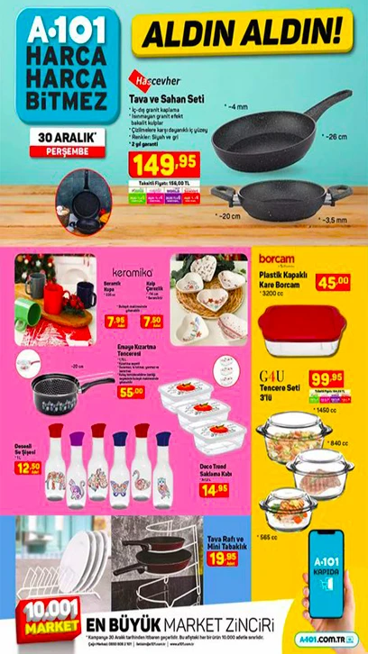 A101 30 Aralık 2021 aktüel ürünler kataloğunu yayımladı! İşte Yılbaşına özel A101 aktüel ürünlerde dev indirim!