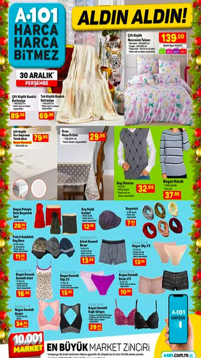 A101 30 Aralık 2021 aktüel ürünler kataloğunu yayımladı! İşte Yılbaşına özel A101 aktüel ürünlerde dev indirim!