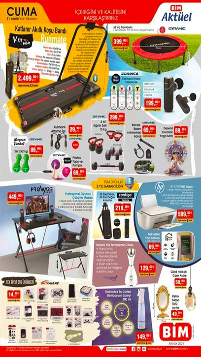 BİM Aktüel ürünler 31 Aralık 2021! BİM'de bu hafta neler var? BİM Aktüel Kataloğu 31 Aralık