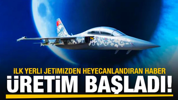 Türkiyenin ilk yerli jeti 'HÜRJET'in üretimine başlandı!