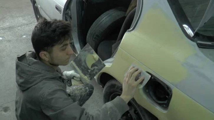 Kar kazaları artırdı, kaportacılarda araç koyacak yer kalmadı