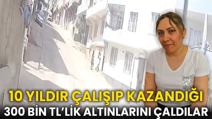 16 dakikada 300 bin TL'lik altını çaldılar