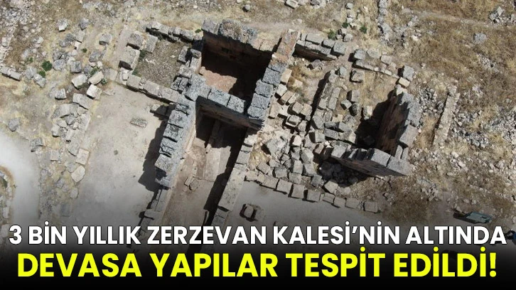 3 bin yıllık Zerzevan Kalesi’nin altında devasa yapılar tespit edildi