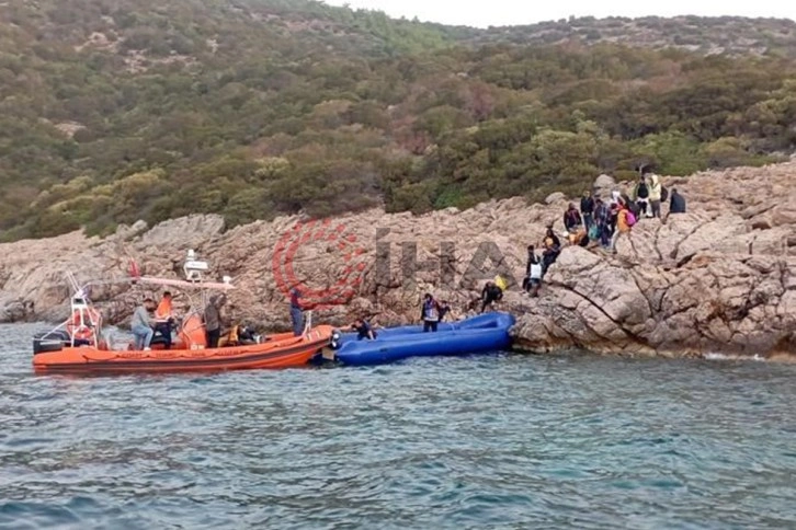 39 göçmen adada mahsur kaldı