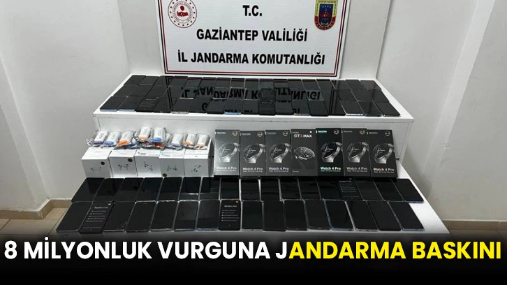 8 milyonluk vurguna jandarma baskını
