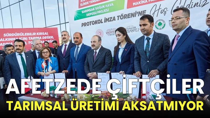 Afetzede çiftçiler tarımsal üretimi aksatmıyor