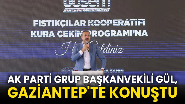 AK Parti Grup Başkanvekili Gül, Gaziantep'te konuştu