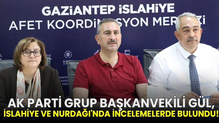 AK Parti Grup Başkanvekili Gül, İslahiye ve Nurdağı'nda incelemelerde bulundu!