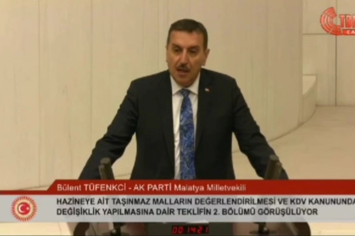 AK Parti MKYK üyesi Tüfenkci'nin sunduğu yasa teklifi kabul edildi