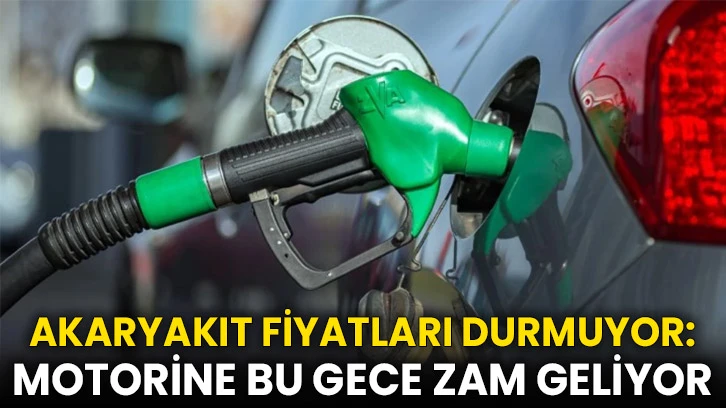 Akaryakıt Fiyatları Durmuyor: Motorine Bu Gece Zam Geliyor