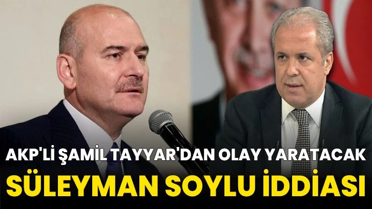 AKP'li Şamil Tayyar'dan olay yaratacak Süleyman Soylu iddiası: Partide herkese söylemiş