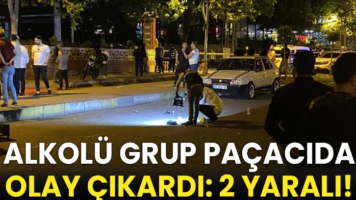 Alkolü grup paçacıda olay çıkardı: 2 yaralı