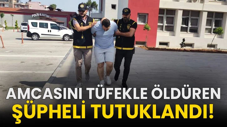 Amcasını tüfekle öldüren şüpheli tutuklandı!