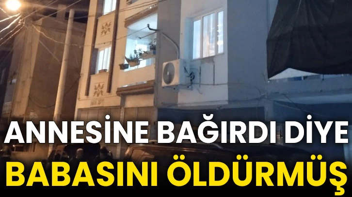 Annesine bağırdı diye babasını öldürmüş