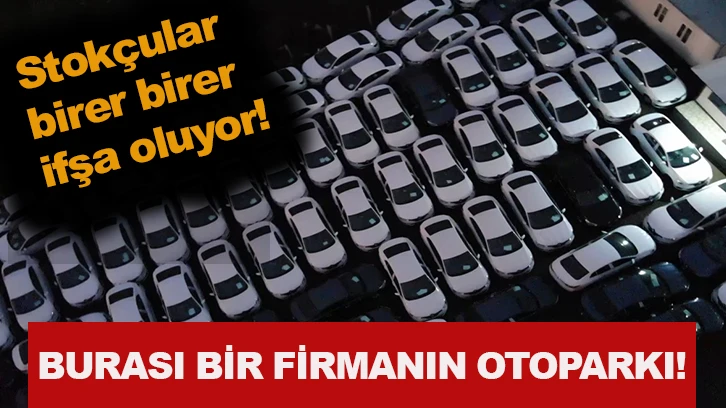 Arnavutköy'de firmanın otoparkında bekleyen sıfır araçlar dikkat çekti