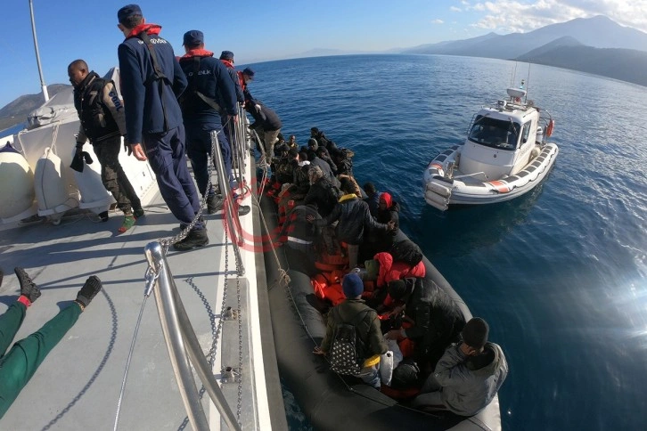 Aydın’da 59 düzensiz göçmen kurtarıldı