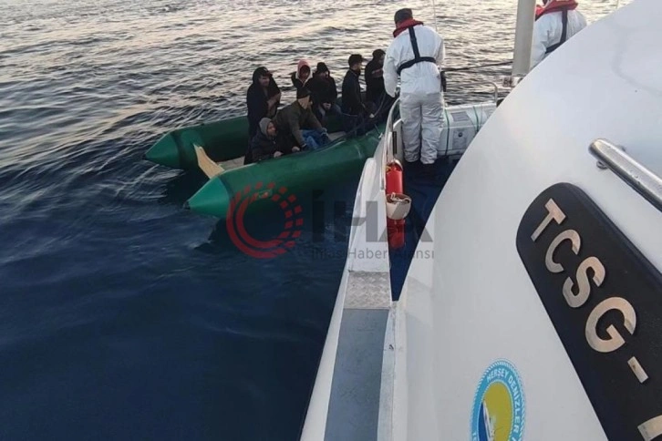 Aydın’da 8 düzensiz göçmen kurtarıldı