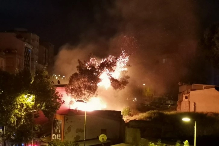 Bandırma'da otluk alanda çıkan yangın korkuttu