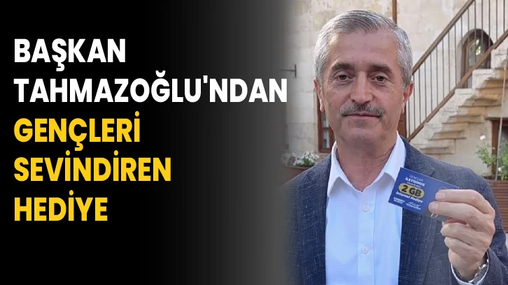 Başkan Tahmazoğlu'ndan gençleri sevindiren hediye