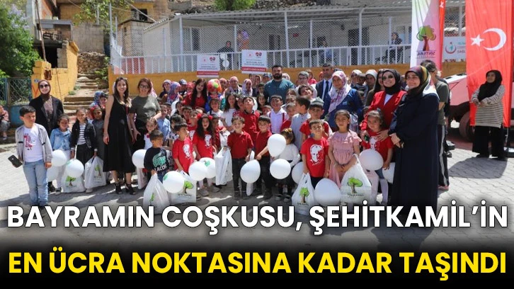 Bayramın coşkusu, Şehitkamil’in en ücra noktasına kadar taşındı