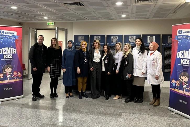 Berko İlaç ‘Demir Kız’ ile hastanedeki çocuklarla buluşuyor