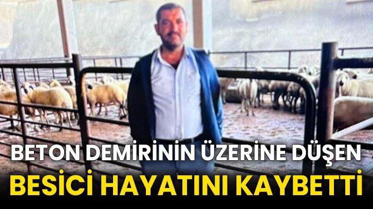 Beton demirinin üzerine düşen besici hayatını kaybetti