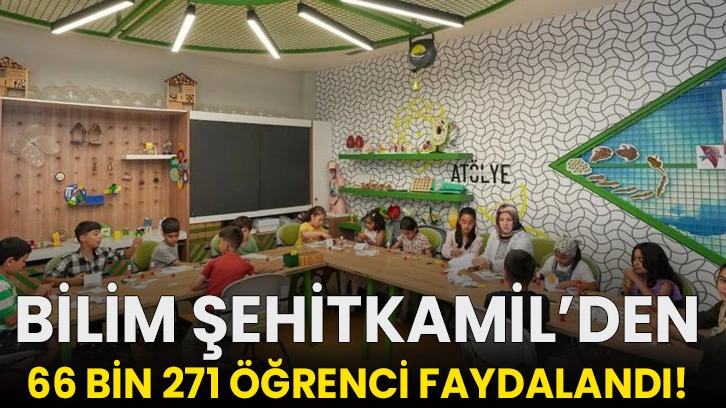 Bilim Şehitkamil’den 66 bin 271 öğrenci faydalandı!