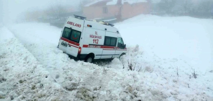 Bingöl’de ambulans buzlanma nedeniyle yoldan çıktı: 5 yaralı