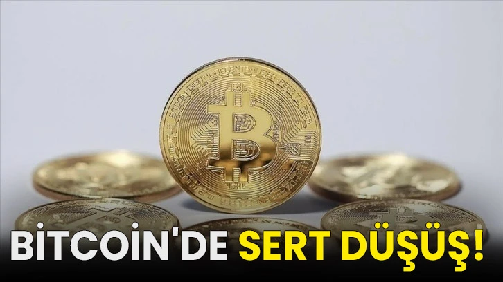 Bitcoin'de sert düşüş!