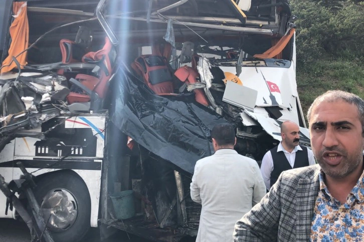 Bursa'da hafriyat kamyonu yolcu otobüsüne çarptı: 1 ölü 6 yaralı