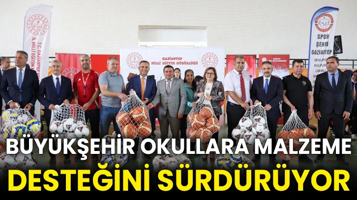 Büyükşehir okullara malzeme desteğini sürdürüyor