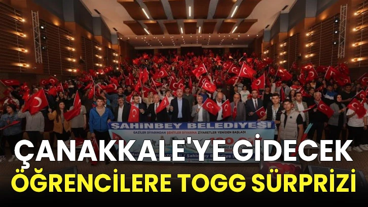Çanakkale'ye gidecek öğrencilere TOGG sürprizi