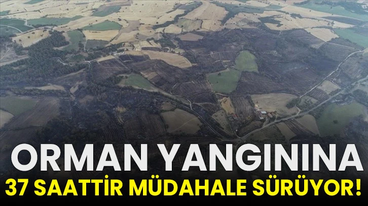  Orman yangınına 37 saattir müdahale sürüyor!