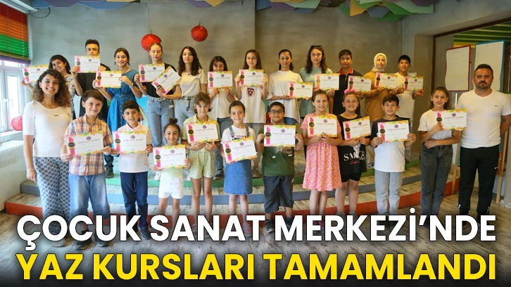 Çocuk Sanat Merkezi’nde Yaz Kursları Tamamlandı
