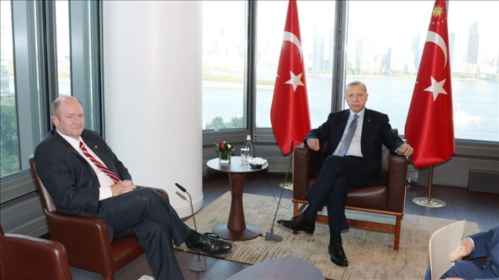 Cumhurbaşkanı Erdoğan ABD'li Senatör Chris Coons’u kabul etti