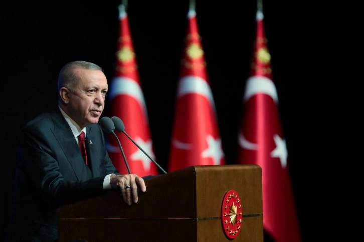 Cumhurbaşkanı Erdoğan, Beştepe'deki açılış töreninde konuştu