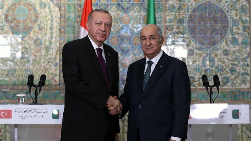 Cumhurbaşkanı Erdoğan, Cezayir Cumhurbaşkanı Tebbun ile telefonla görüştü