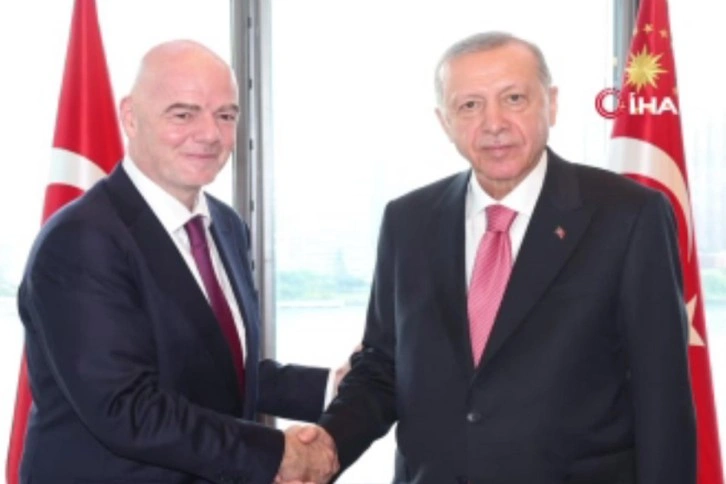 Cumhurbaşkanı Erdoğan, FIFA Başkanı Gianni Infantino'yu kabul etti